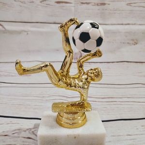 Small size soccer trophy